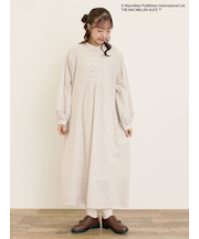 【Alice×Samansa Mos2】スタンドネック裾タックワンピ