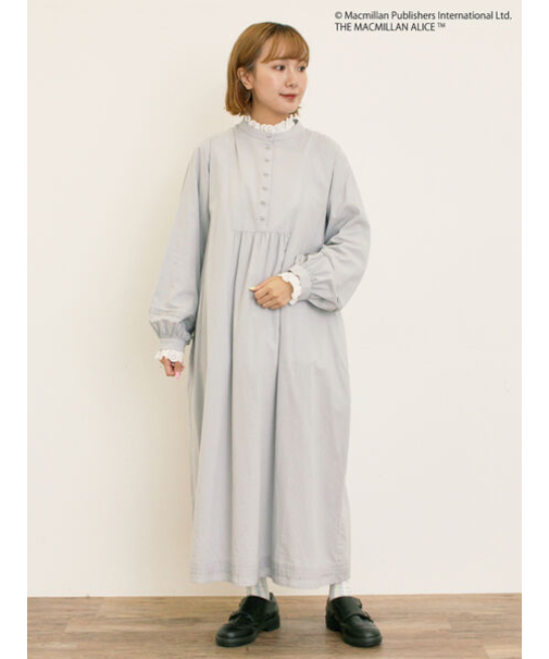 【Alice×Samansa Mos2】スタンドネック裾タックワンピ