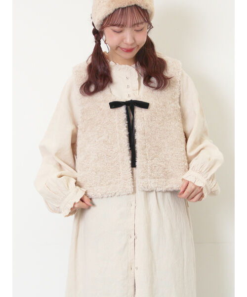 前後2WAYボアベスト｜サマンサモスモスの通販｜&mall（アンドモール