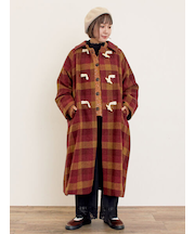 [タスマニアウール]2WAY襟ロングコート