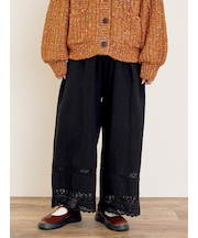 [吸湿発熱]裾レースペチパンツ