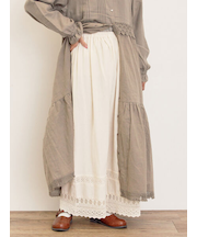 [吸湿発熱]裾レースペチパンツ