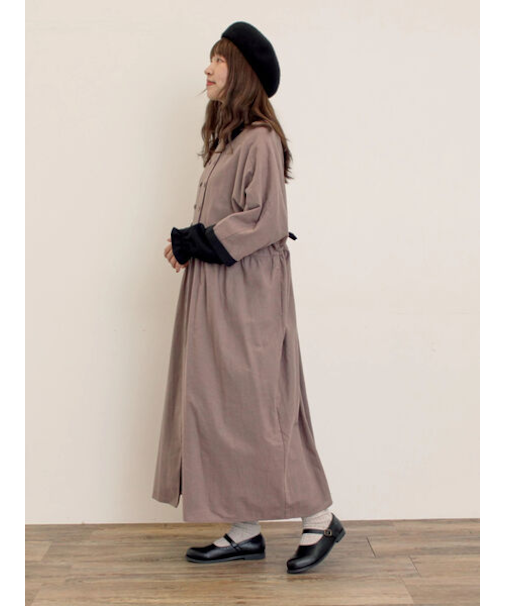 【S/Mサイズ】ドルマンスリーブギャザーワンピース