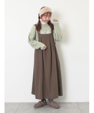 前タックジャンパースカート