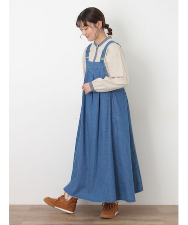 前タックジャンパースカート