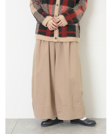 [帯電防止裏地]裾切替バルーンパンツ《M/Lサイズ》