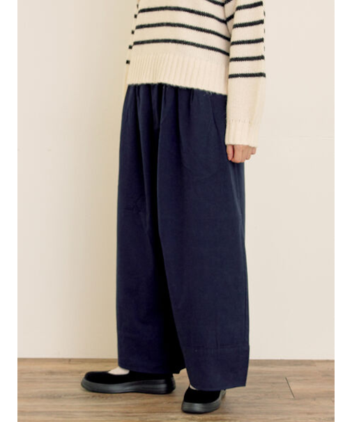 [帯電防止裏地]裾切替バルーンパンツ《M/Lサイズ》