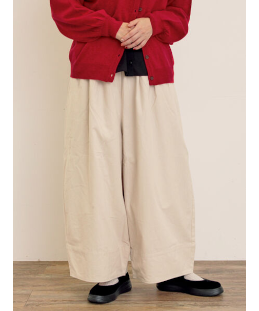 [帯電防止裏地]裾切替バルーンパンツ《M/Lサイズ》