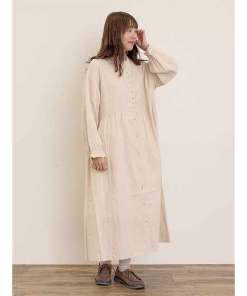 専用です。SM2クロスリネンフリルワンピース　Mサイズ Cross×Linen】フリルワンピース《S/Mサイズ》｜サマンサモスモスの通販