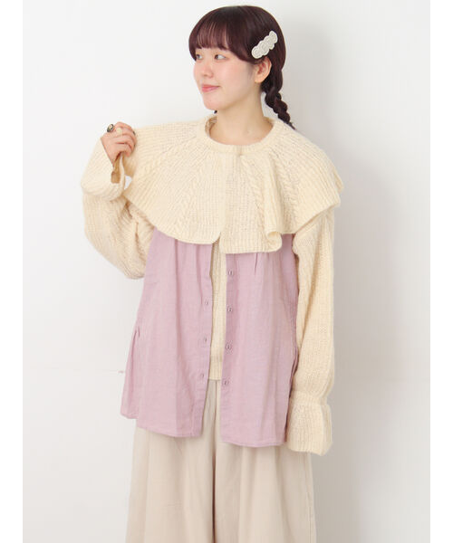 レディースのベスト・ジレ（ピンク）の通販｜&mall（アンドモール