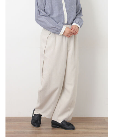 【M/Lサイズ】サイド深タックバレルパンツ