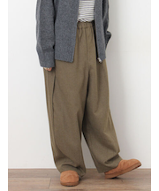 【M/Lサイズ】サイド深タックバレルパンツ