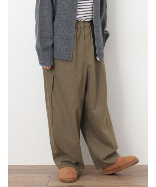 【M/Lサイズ】サイド深タックバレルパンツ