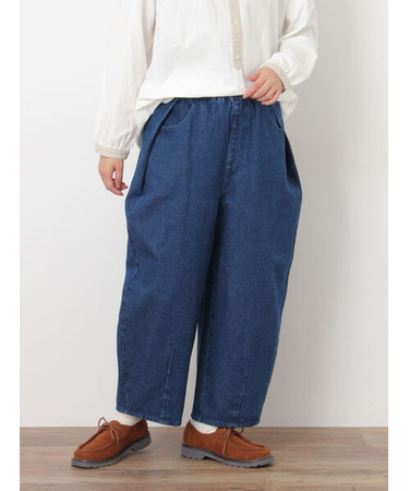 【M/Lサイズ】サイド深タックバレルパンツ