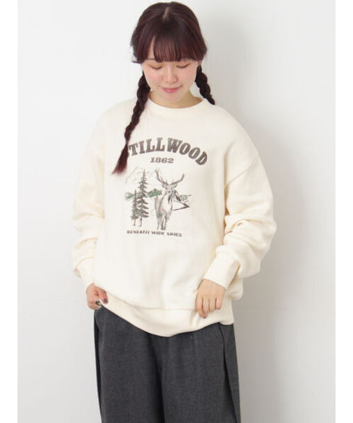 裏毛プリントスウェット