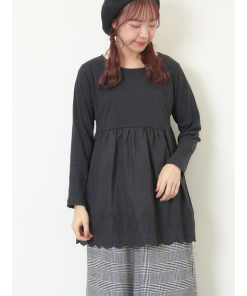 裾スカラップレースインナー