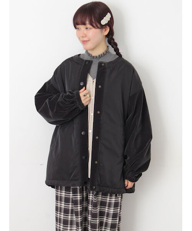 ベロアドッキングブルゾン