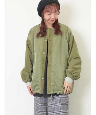 ベロアドッキングブルゾン