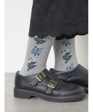 フラワーラインタイツ