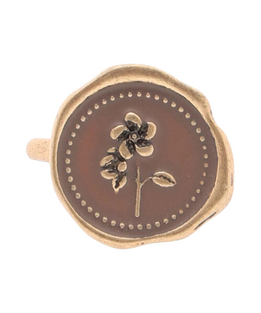 シーリングスタンプ風リング