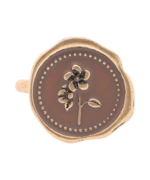 シーリングスタンプ風リング