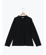 【吸湿発熱】襟スモッキングカットソー