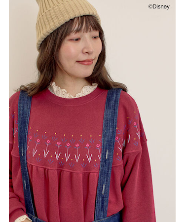 【Disney】アナと雪の女王/柄プリントスウェット