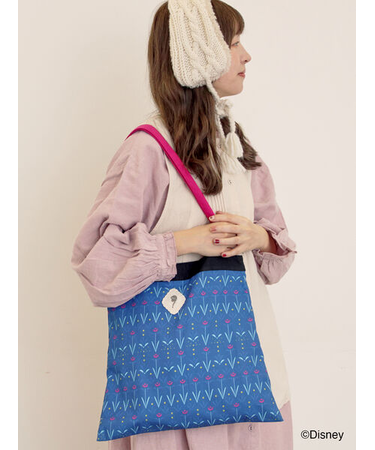 【Disney】アナと雪の女王/総柄トートバッグ