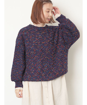 ぽこぽこヤーン前後2WAYニット