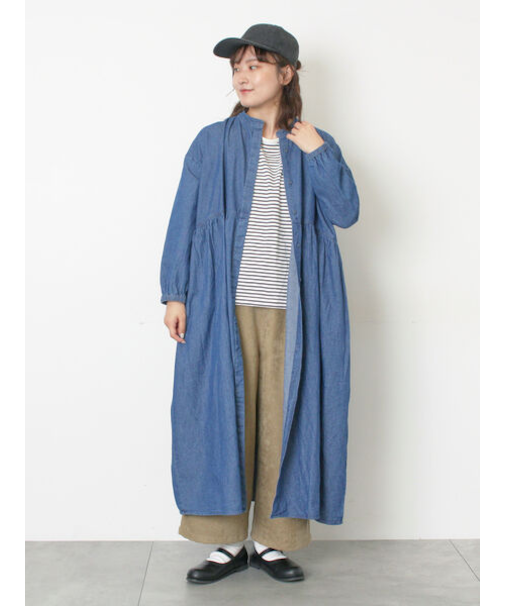 デニムバンドカラーワンピース ≪S/Mサイズ≫