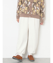 【M/Lサイズ】裾絞りタックパンツ