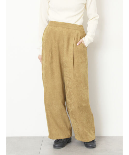 【M/Lサイズ】裾絞りタックパンツ