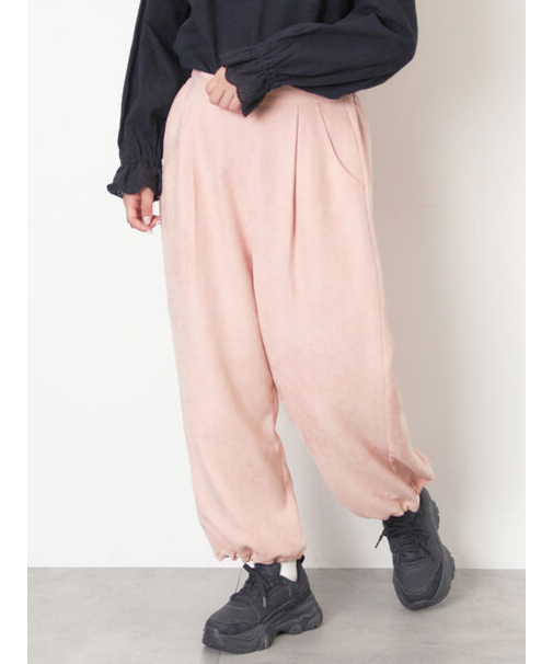 【M/Lサイズ】裾絞りタックパンツ