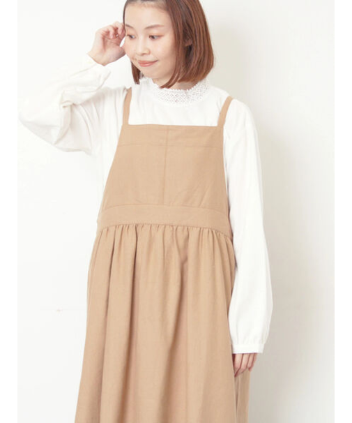 【保温加工】襟レースブラウス