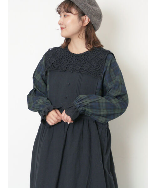 【WEB限定】前後2WAYレース襟ブラウス