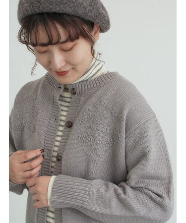 ◎刺繍カーディガン
