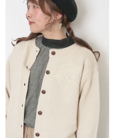 ◎刺繍カーディガン