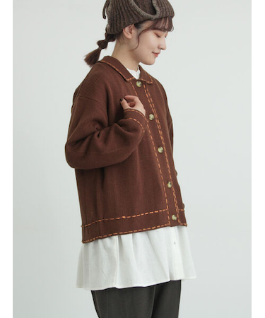 ◎ステッチカーディガン