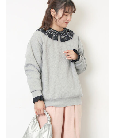 裏起毛ロゴ刺繍スウェット