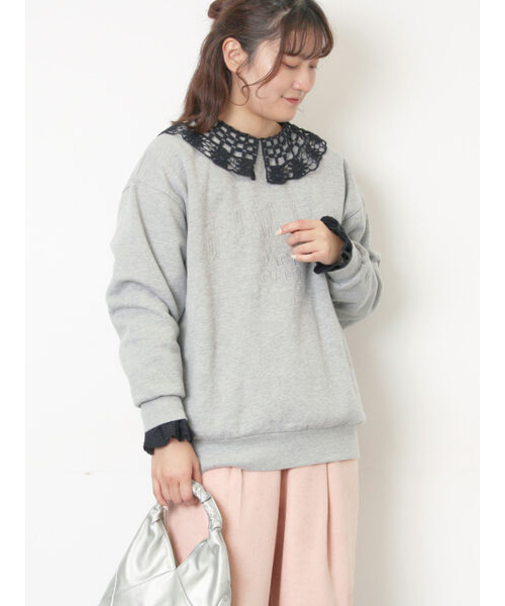 裏起毛ロゴ刺繍スウェット