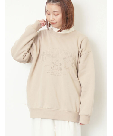 裏起毛ロゴ刺繍スウェット