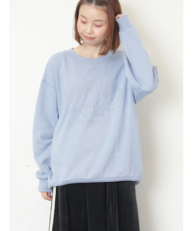 裏起毛ロゴ刺繍スウェット