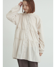 柄アソートティアードフリルチュニック