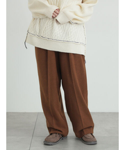 【帯電防止裏地】ツータックストレートパンツ《M/Lサイズ》