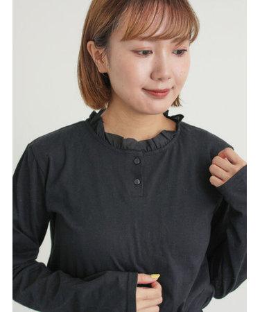 ◎襟フリルカットソー