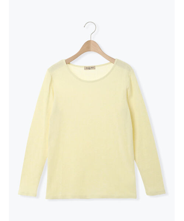 【吸湿発熱】ベア天無地クルーネック