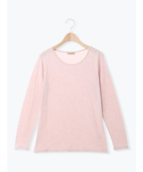 【吸湿発熱】ベア天無地クルーネック