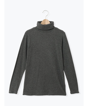 【吸湿発熱】ベア天無地タートルネックインナー