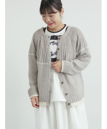 ラウンド切替ステッチ前後2WAYニット