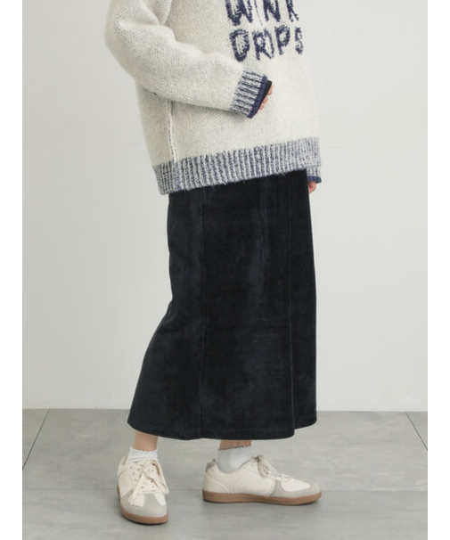 カットコーデュロイナロースカート